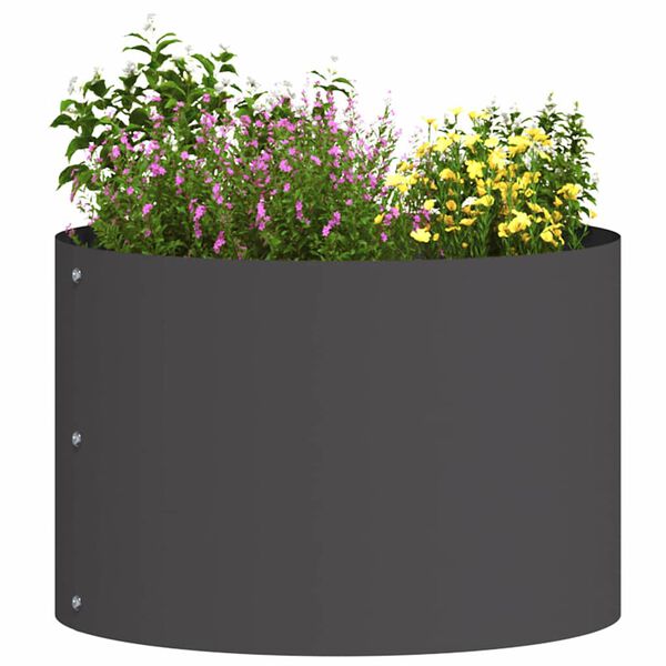 vidaXL Anneau de jardini&egrave;re Noir 30 x 30 x 20 cm Acier lamin&eacute; &agrave; froid
