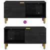 vidaXL Table basse Noir 80x50x40 cm Bois d'ing&eacute;nierie