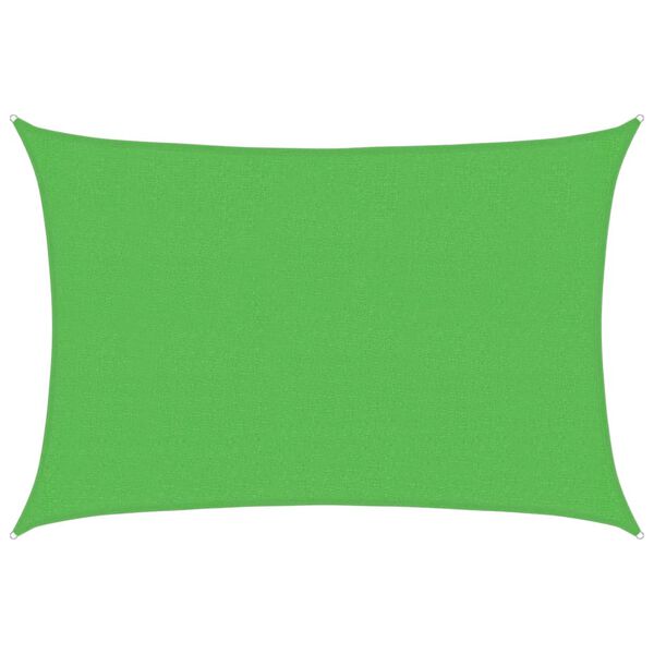 vidaXL Voile d'ombrage 160 g/m&sup2; Vert clair 2,5x4 m PEHD