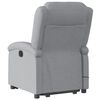 vidaXL Fauteuil inclinable de massage &eacute;lectrique Gris clair Tissu
