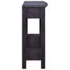 vidaXL Table console Caf&eacute; noir clair 120x30x75 cm Bois d'acajou solide