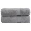 vidaXL Serviettes de bain de qualit&eacute; sup&eacute;rieure SOLUND 2 pcs gris
