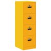 vidaXL Cabinet de Dossier 2 pcs Jaune moutarde 44 x 50 x 106.5 cm