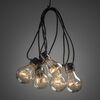 KONSTSMIDE Guirlande lumineuse avec 10 ampoules ambr&eacute;es extra chaud