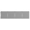vidaXL Jardini&egrave;re Gris clair 240 x 80 x 75 cm Acier