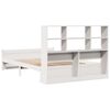 vidaXL Lit bibliothèque sans matelas blanc 160x200 cm bois pin massif