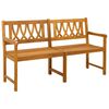 vidaXL Banc ext&eacute;rieur Naturel 150 x 55,5 x 90 cm Bois d'Acacia Massif