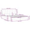 vidaXL Cadre de lit sans matelas Hanko rose 160x200 cm velours