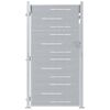 vidaXL Porte de Jardin Argent&eacute; 96 x 180 cm Acier inoxydable