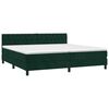 vidaXL Sommier &agrave; lattes de lit et matelas Vert fonc&eacute; 200x200cm Velours