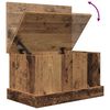 vidaXL Bo&icirc;tes de rangement vieux bois 30x50x28 cm bois d'ing&eacute;nierie