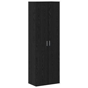 vidaXL Highboard Ch&ecirc;ne noir 60 x 35 x 180 cm Bois d'ing&eacute;nierie