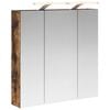 vidaXL Armoire Miroir de Salle de Bain Ch&ecirc;ne fum&eacute; 70 x 14,5 x 70 cm