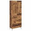 vidaXL Haut Armoire Bois Ancien 69,5 x 34 x 180 cm Bois d'ing&eacute;nierie