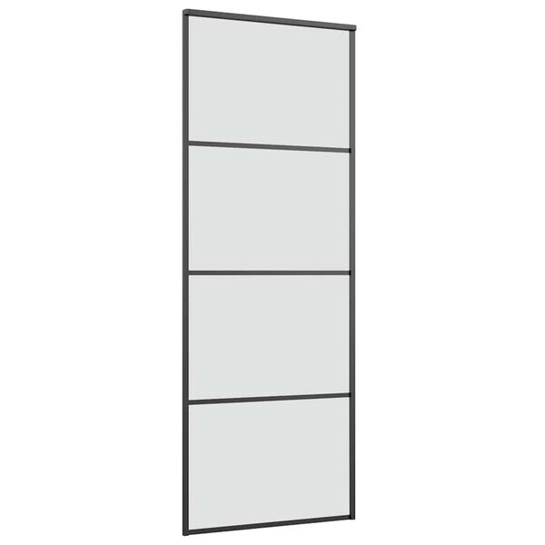 vidaXL Porte coulissante avec kit de quincaillerie 76x205 cm Verre ESG