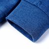 Sweatshirt pour enfants m&eacute;lange bleu fonc&eacute; 116