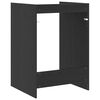 vidaXL Armoire pour machine &agrave; laver Ch&ecirc;ne noir 67,5 x 62 x 97 cm