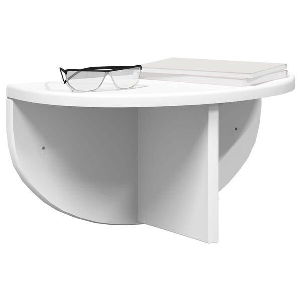 vidaXL &Eacute;tag&egrave;re Murale Blanc 38 x 19 x 19 cm Bois d'ing&eacute;nierie
