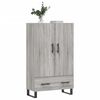 vidaXL Buffet haut sonoma gris 69,5x31x115 cm bois d'ing&eacute;nierie