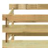 vidaXL Composteur de jardin à lattes 100x100x80cm Bois de pin imprégné