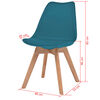 vidaXL Chaises &agrave; manger lot de 6 Turquoise Plastique