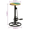 vidaXL Tabourets de bar lot de 2 bois massif de récupération