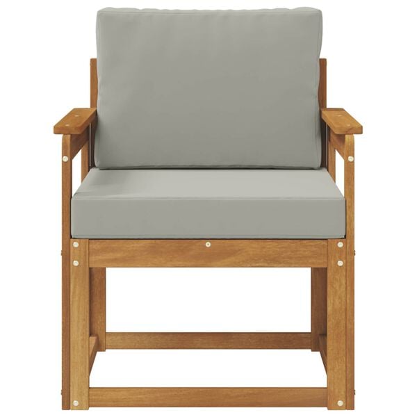 vidaXL Canap&eacute; d&rsquo;ext&eacute;rieur Bois d'acacia massif et polyester