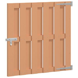 vidaXL Porte de Jardin 100 x 100 cm WPC et Aluminium Marron