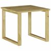 vidaXL table Naturel 40 x 40 x 36 cm Pin&egrave;de impr&eacute;gn&eacute;e
