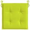 vidaXL Coussins de chaise de jardin lot de 4 vert vif 40x40x4 cm