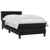 vidaXL Sommier &agrave; lattes de lit avec matelas noir 80x210 cm velours
