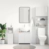 vidaXL Armoire de salle de bain Blanc brillant Bois d'ing&eacute;nierie