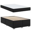 vidaXL Cadre de lit avec matelas Noir 120 x 200 cm tissu