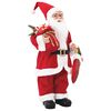 vidaXL Figurine de P&egrave;re No&euml;l Rouge 30 cm Polyester