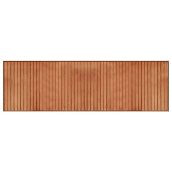 vidaXL Tapis rectangulaire marron 60x200 cm bambou