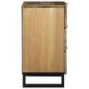 vidaXL Cabinet de chevet Marron 50 x 33 x 62 cm Bois d'acacia massif