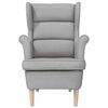 vidaXL Fauteuil gris nuage 74x84x100 cm tissu