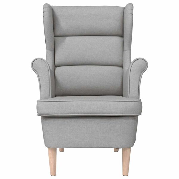 vidaXL Fauteuil gris nuage 74x84x100 cm tissu
