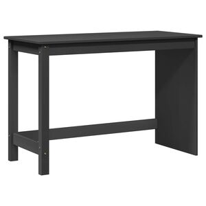 vidaXL Bureau Gris 112 x 50 x 75 cm Bois de Pin Massif