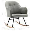 vidaXL Chaise à bascule Gris Velours