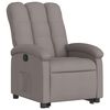 vidaXL Fauteuil inclinable taupe tissu