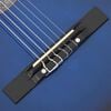 vidaXL Ensemble de guitare découpée classique 12 pcs 6 cordes Bleu 38"
