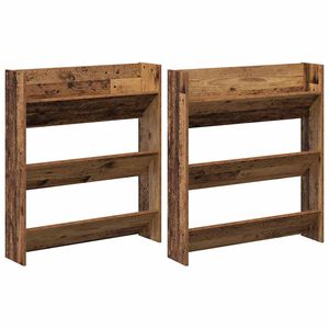vidaXL Cabinet &agrave; chaussures 2 pc 84 x 18 x 90 cm Bois d'ing&eacute;nierie