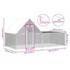 vidaXL Poulailler 4 x 2 x 2 m Acier galvanis&eacute;