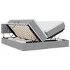 vidaXL Lit de Rangement Gris clair 200 x 200 cm Cuir synth&eacute;tique