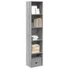vidaXL Biblioth&egrave;que sonoma gris 40x30x189 cm bois d'ing&eacute;nierie