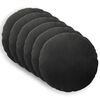 vidaXL Coussin avec oreiller HEERLEN 6 pi&egrave;ces Noir Velours