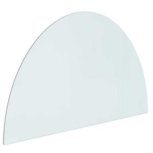 vidaXL Plaque en verre de chemin&eacute;e Transparent 1000 x 600 mm Verre