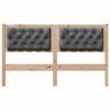vidaXL T&ecirc;te de lit marron et gris fonc&eacute; 150 cm Bois massif en pin