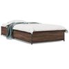 vidaXL Cadre de lit sans matelas ch&ecirc;ne marron 75x190 cm